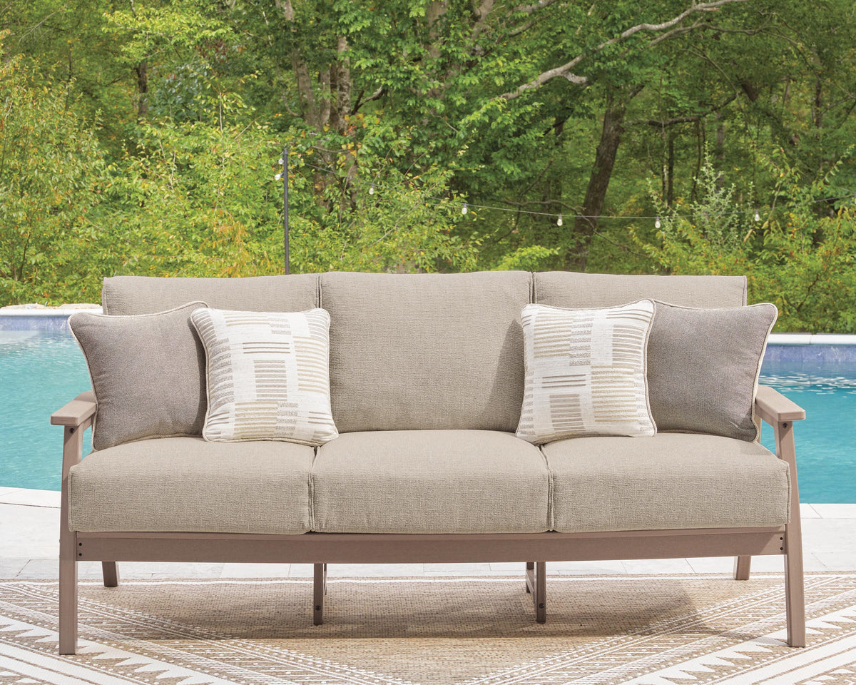 Grover Beach Outdoor Sofa with 2 Lounge Chairs