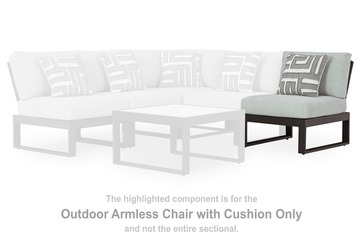 Beachloft Armless Chair w/Cushion