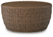 Double Point Round Cocktail Table