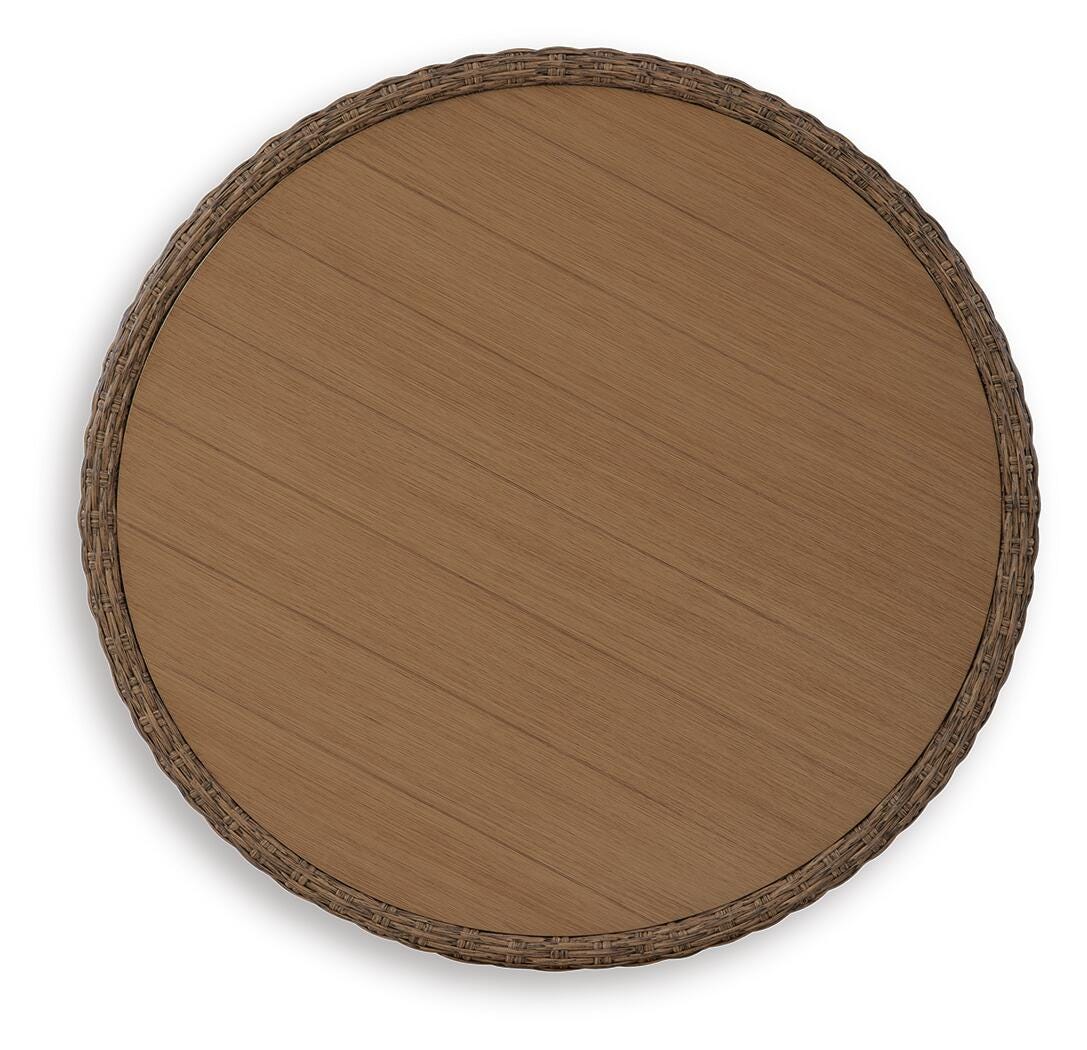 Double Point Round Cocktail Table