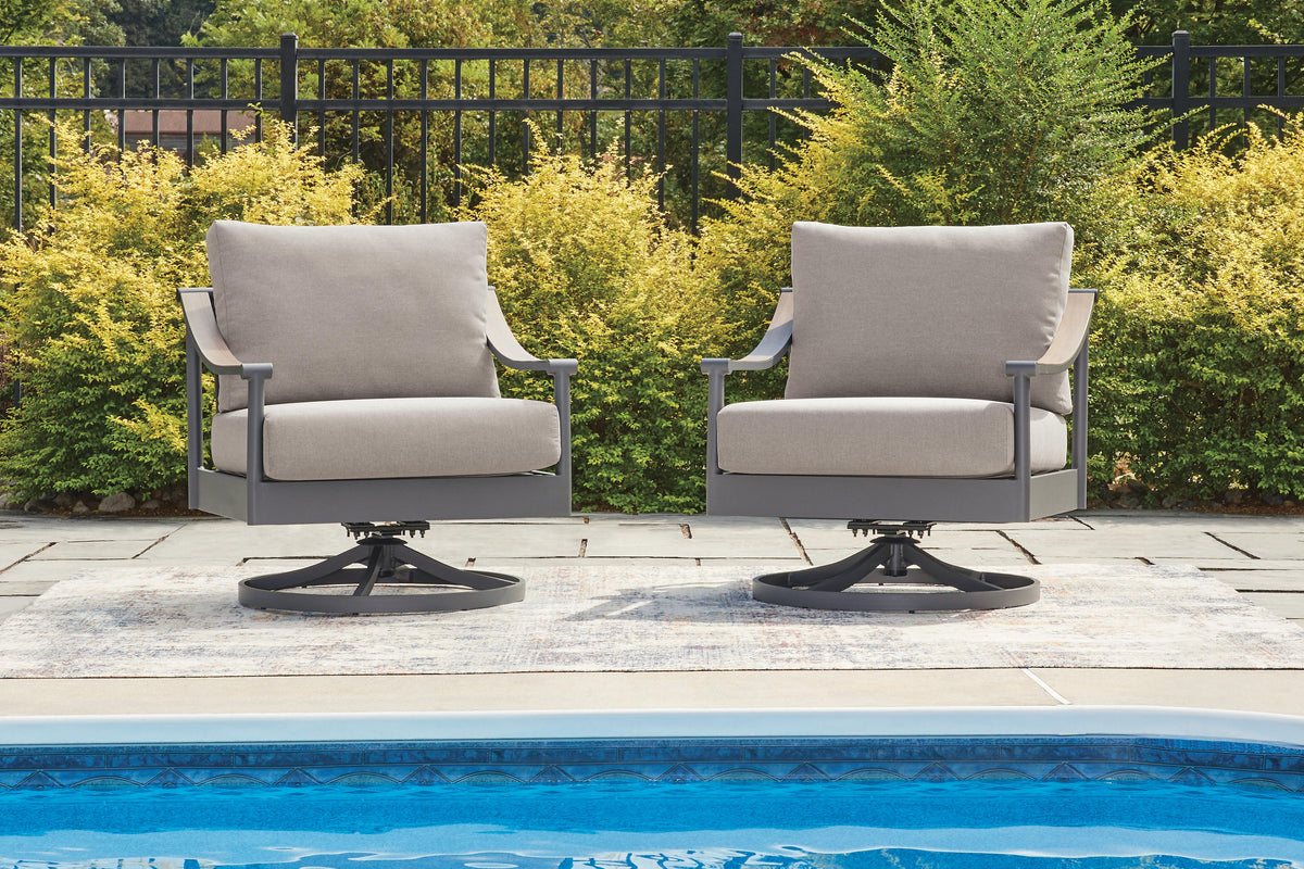 Ocean Beach Swivel Lounge w/ Cushion Nuvella®