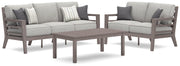 Hillside Barn Outdoor Sofa and Loveseat with Coffee Table
