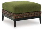 Horizon Hall Ottoman with Cushion Nuvella®