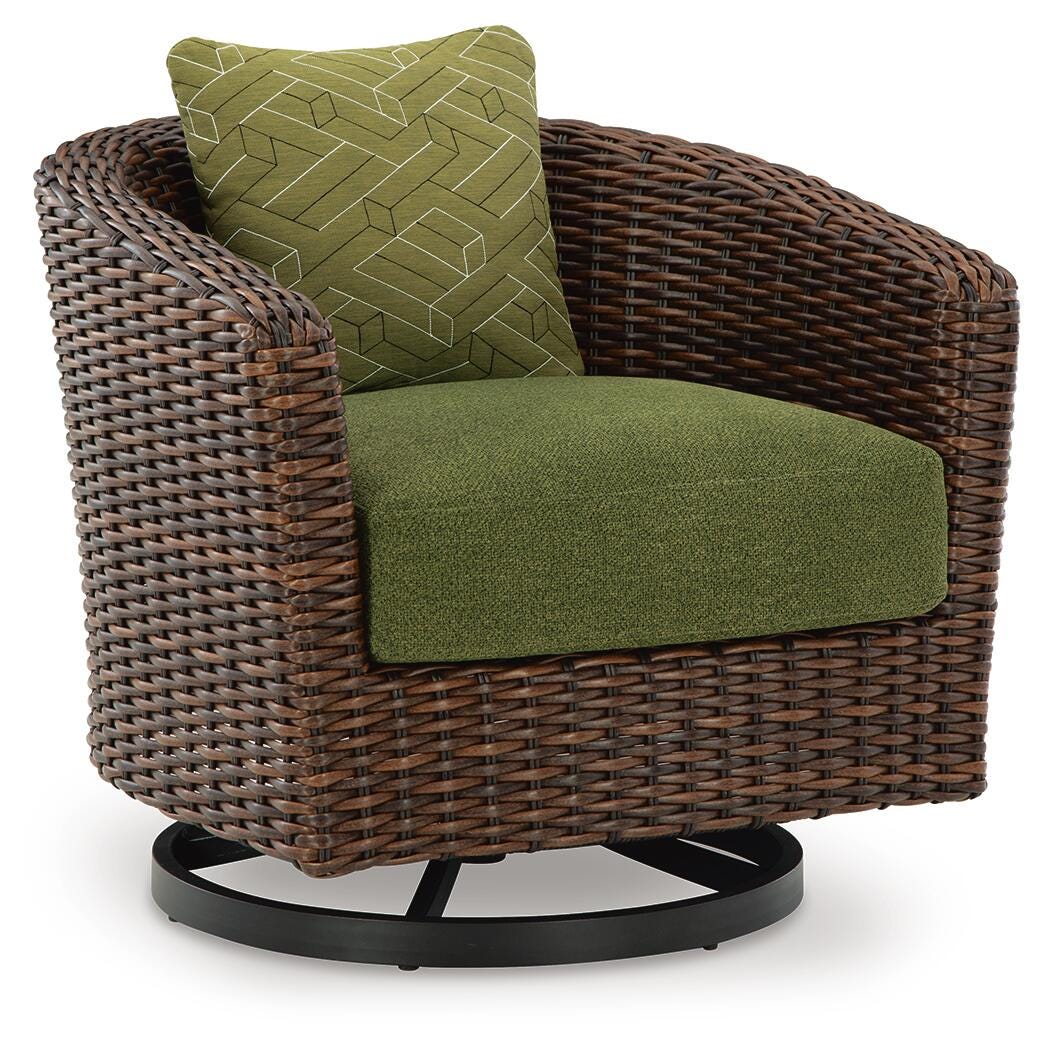 Horizon Hall Outdoor Sofa, 2 Lounge Chairs, Ottoman and Coffee Table