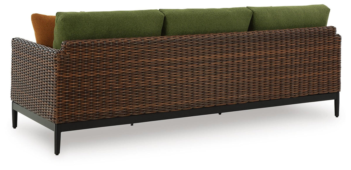 Horizon Hall Outdoor Sofa and 2 Chairs with Coffee Table