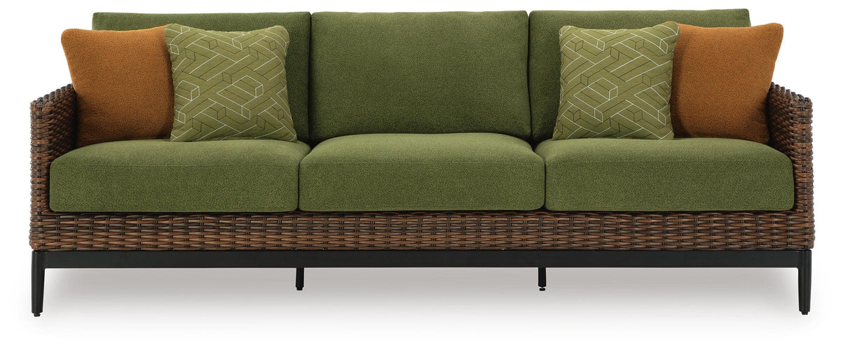 Horizon Hall Outdoor Sofa, 2 Lounge Chairs, Ottoman and Coffee Table