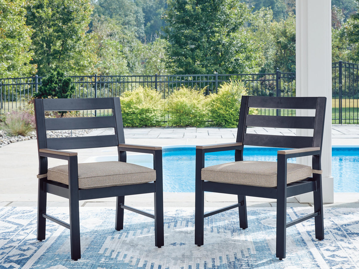 East Beach Arm Chair With Cushion (2/CN) Nuvella®