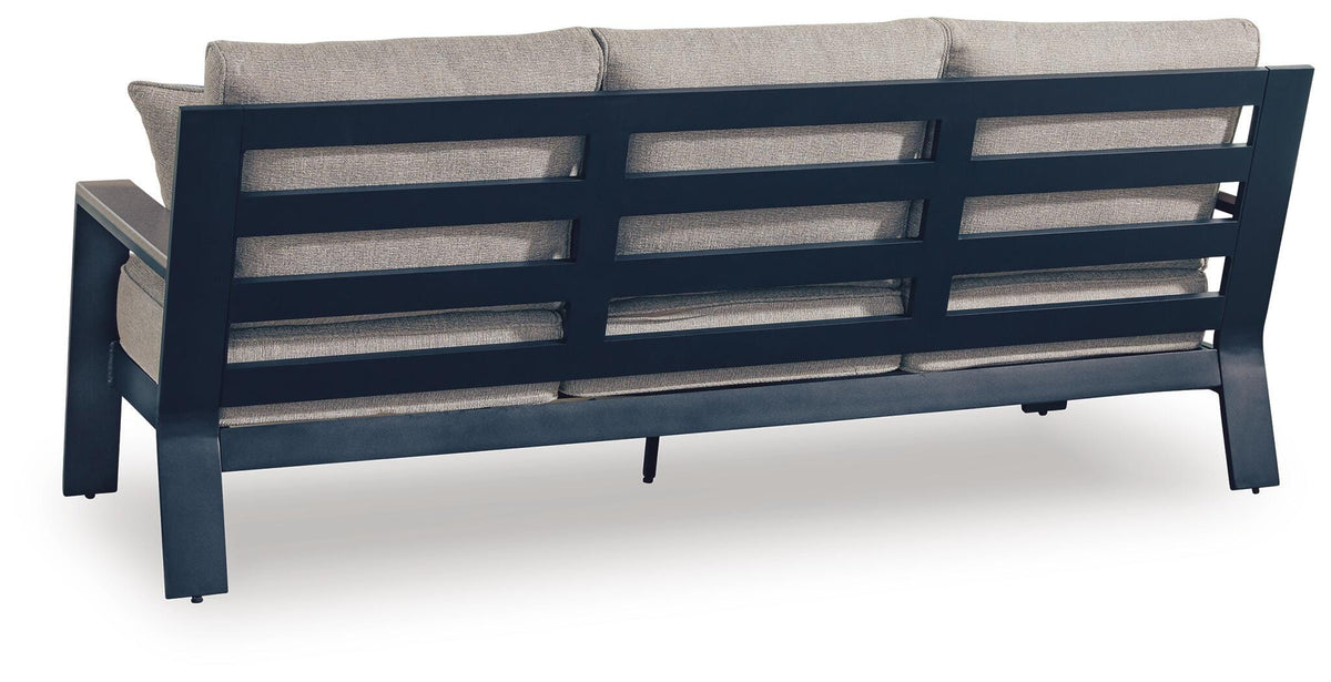 East Beach Outdoor Sofa with 2 Swivel Glider Chairs