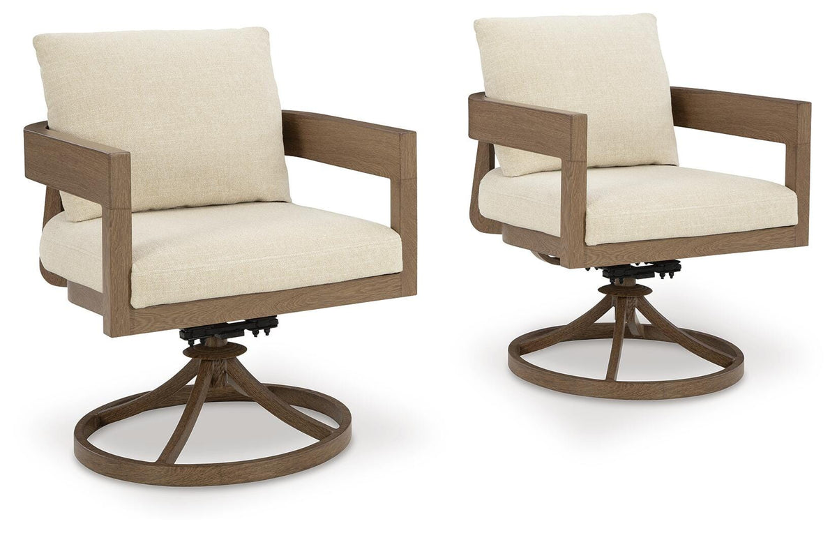 Serene Bay Swivel Chair w/Cushion (2/CN) Nuvella®