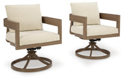 Serene Bay Swivel Chair w/Cushion (2/CN) Nuvella®