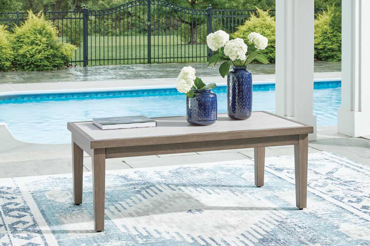 Rainier Ranch Outdoor Sofa and Loveseat with Coffee Table