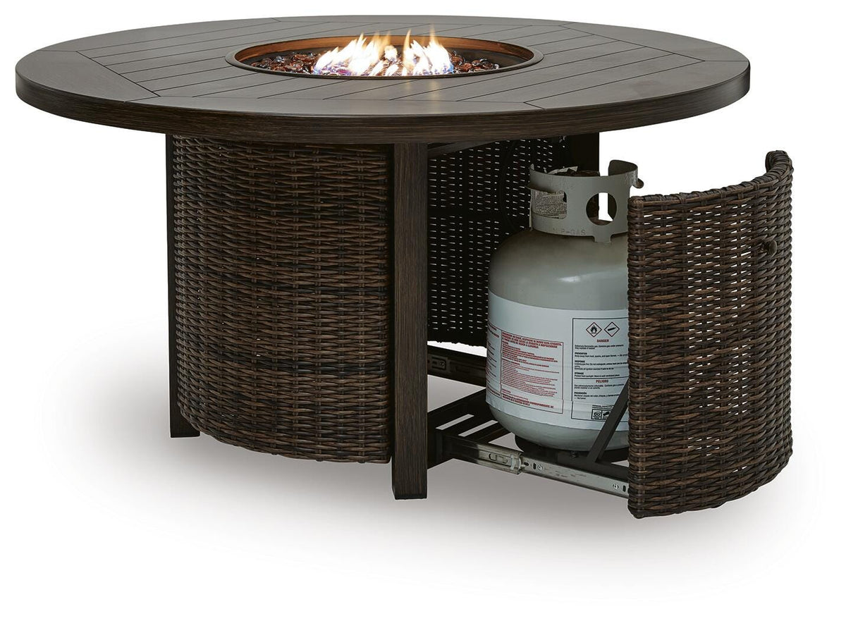 Monterey Point Round Fire Pit Table