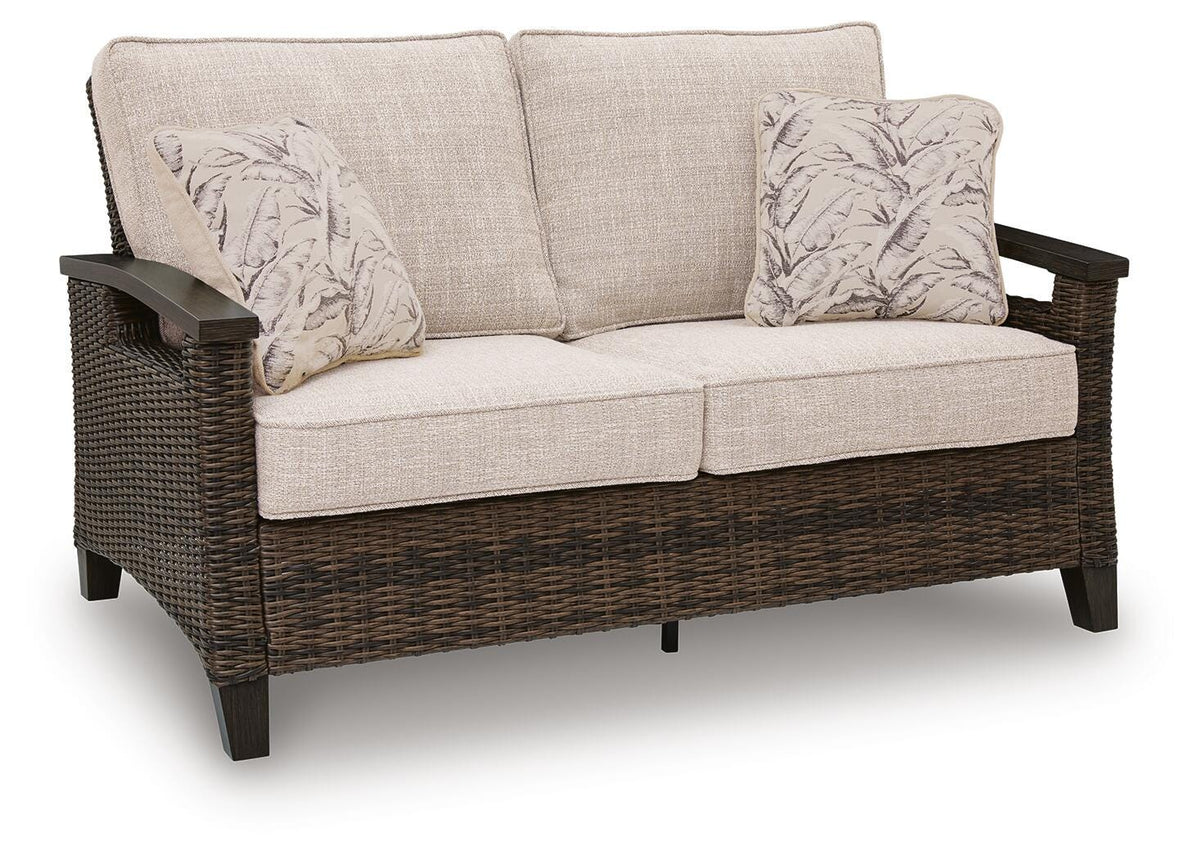 Monterey Point Outdoor Sofa and Loveseat with Coffee Table