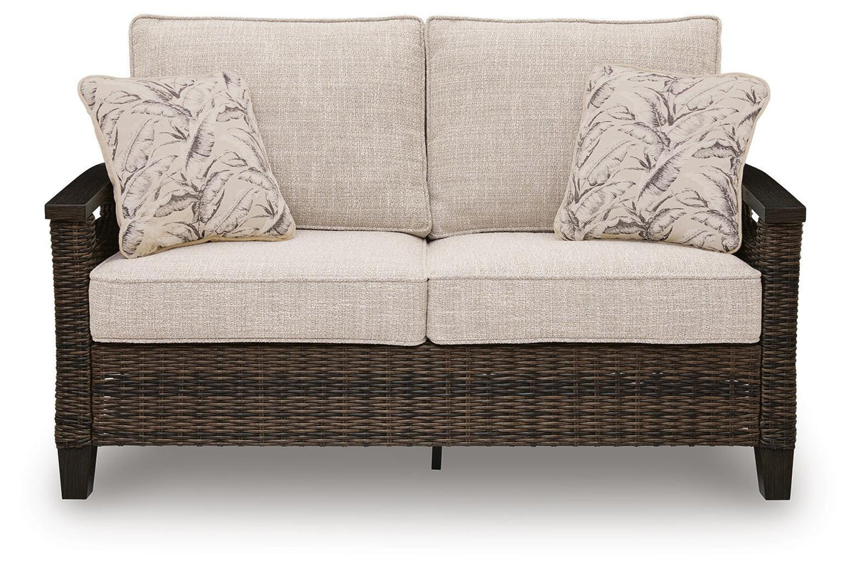 Monterey Point Outdoor Sofa and Loveseat with Coffee Table