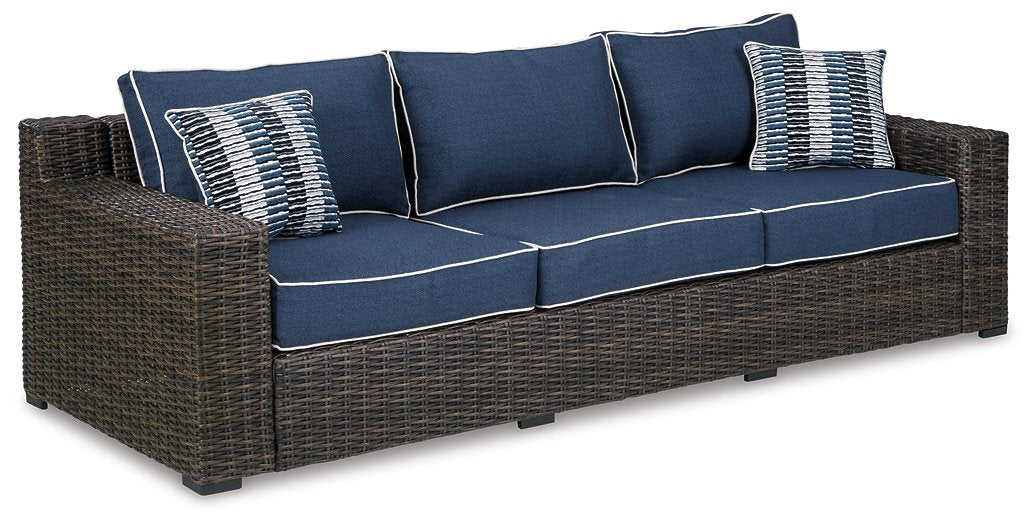 Grasson Lane Grasson Lane Nuvella Sofa, Loveseat, Lounge Chair and Ottoman with Coffee and End Table