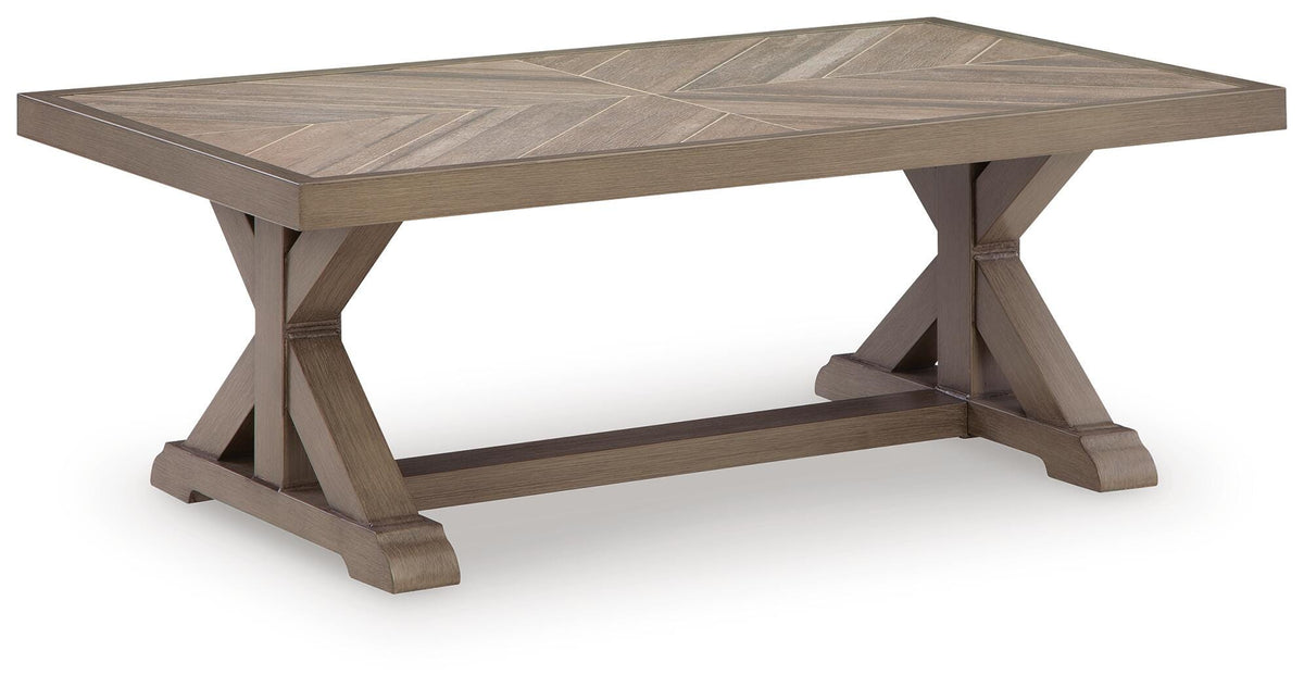 Laguna Heights Outdoor Sofa and 2 Chairs with Coffee Table