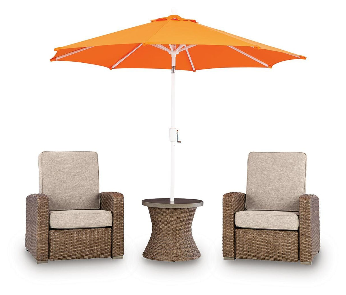 Laguna Heights 2 Outdoor Recliners and End Table