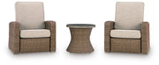 Laguna Heights 2 Outdoor Recliners and End Table