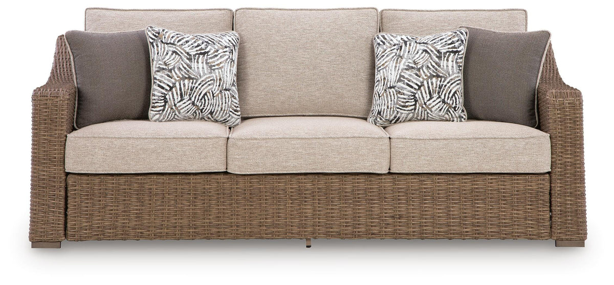 Laguna Heights Outdoor Sofa and 2 Chairs with Coffee Table