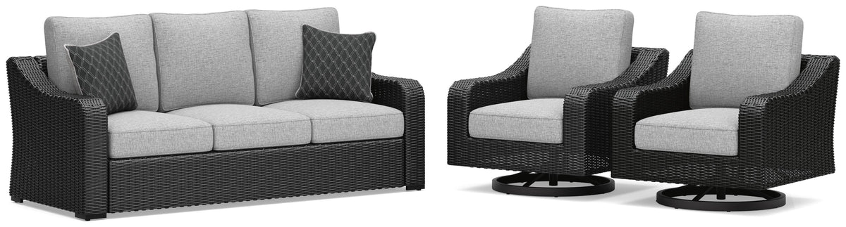 Beachcroft Outdoor Sofa and 2 Lounge Chairs