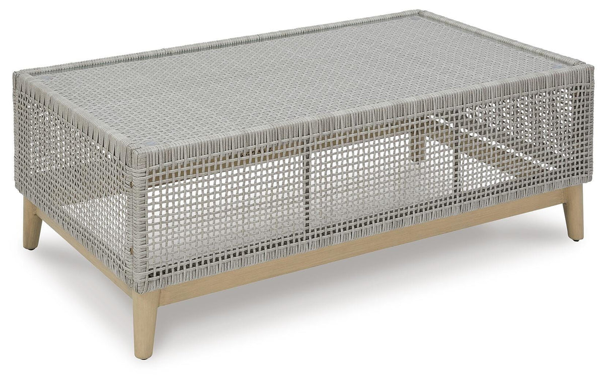 Seton Creek Outdoor Sofa and Loveseat with Coffee Table