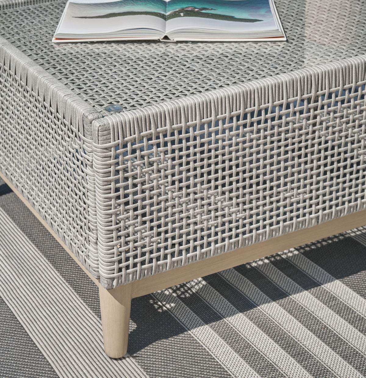 Seton Creek Outdoor Sofa and Loveseat with Coffee Table