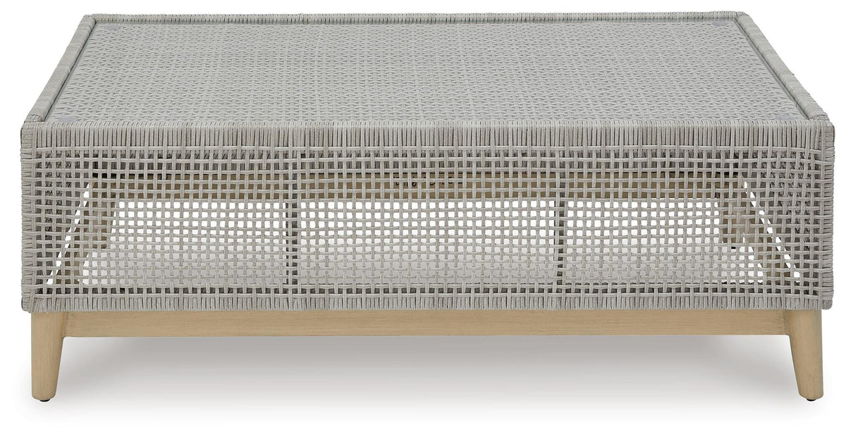 Seton Creek Outdoor Sofa and Loveseat with Coffee Table