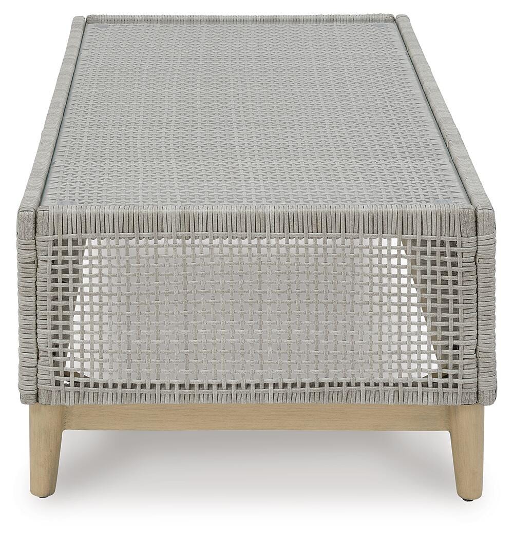 Seton Creek Outdoor Sofa and Loveseat with Coffee Table