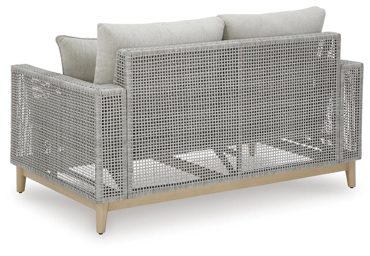 Seton Creek Outdoor Sofa and Loveseat with Coffee Table
