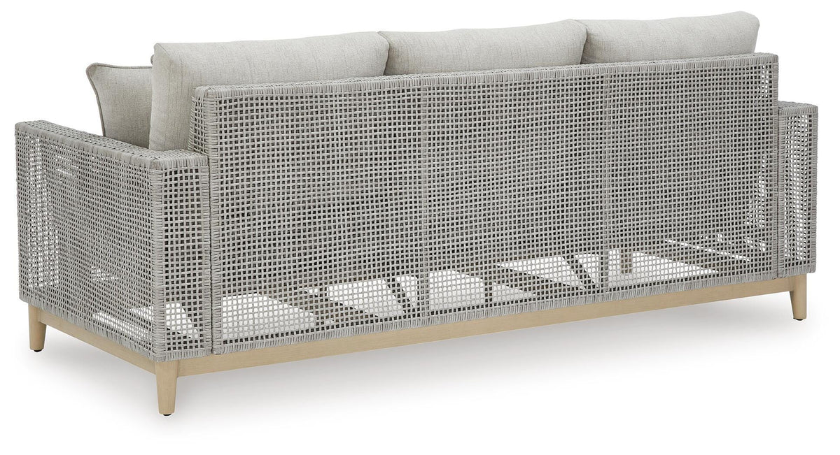 Seton Creek Outdoor Sofa and Loveseat with Coffee Table