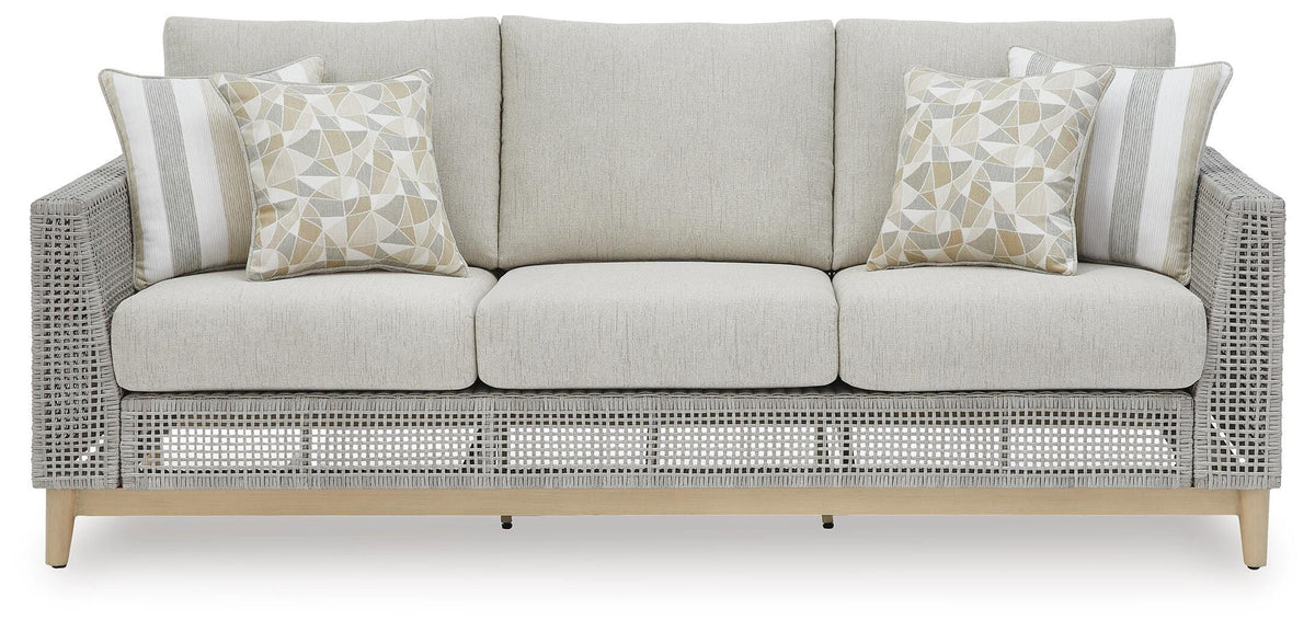 Seton Creek Outdoor Sofa and Loveseat with Coffee Table