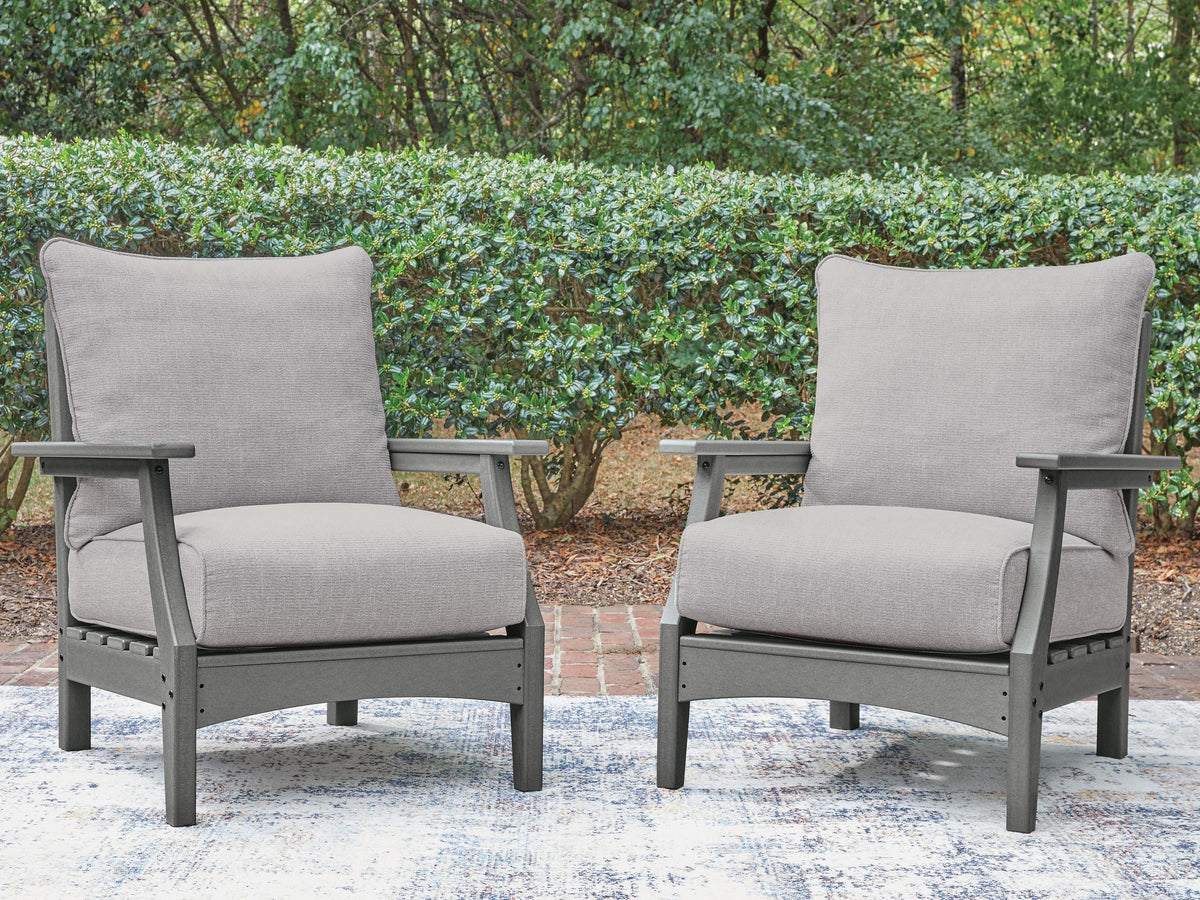 Cove Beach Lounge Chair w/Cushion (2/CN) Nuvella®