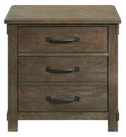 Scott Chocolate Nightstand with USB
