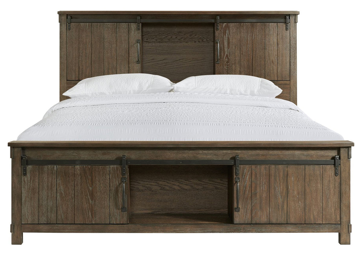 Scott Chocolate King Storage Bed