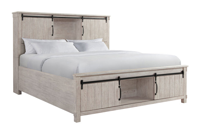 Scott White Queen Storage Bed