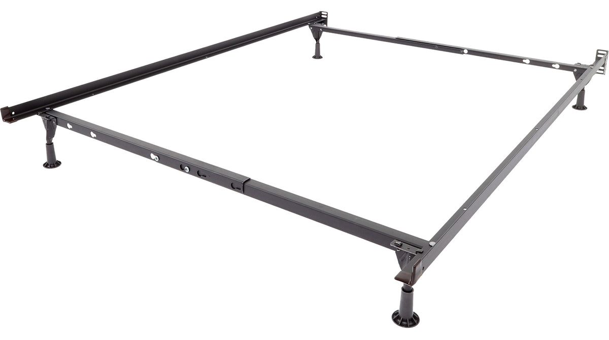 Standard Twin/Full/Queen 1-1/4' Steel with Glides & 4 Legs