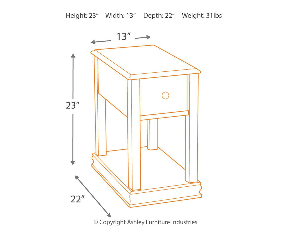 Breegin Chair Side End Table
