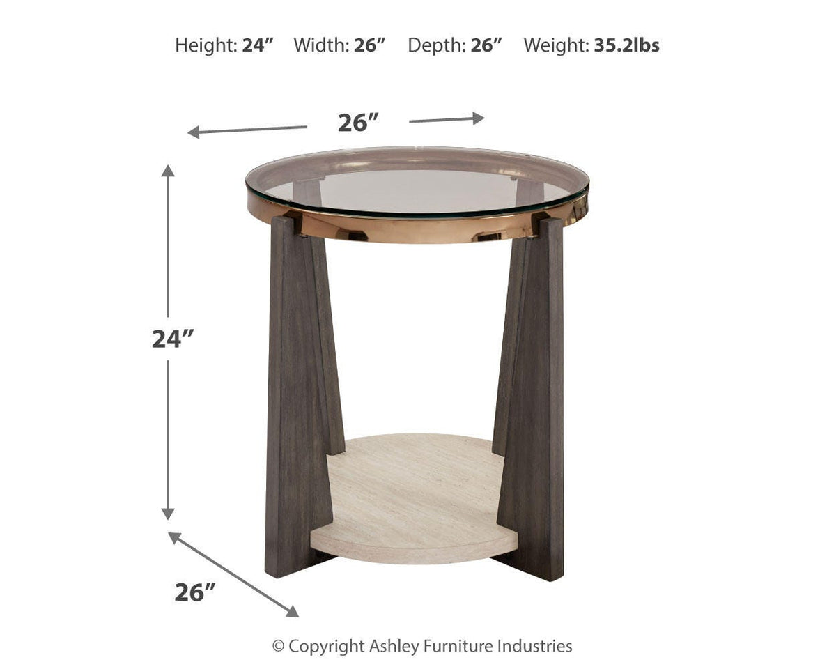 Frazwa Coffee Table with 2 End Tables