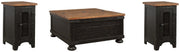 Valebeck Coffee Table and 2 Chairside End Tables