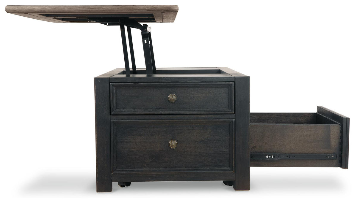 Tyler Creek Coffee Table and 2 End Tables with Console