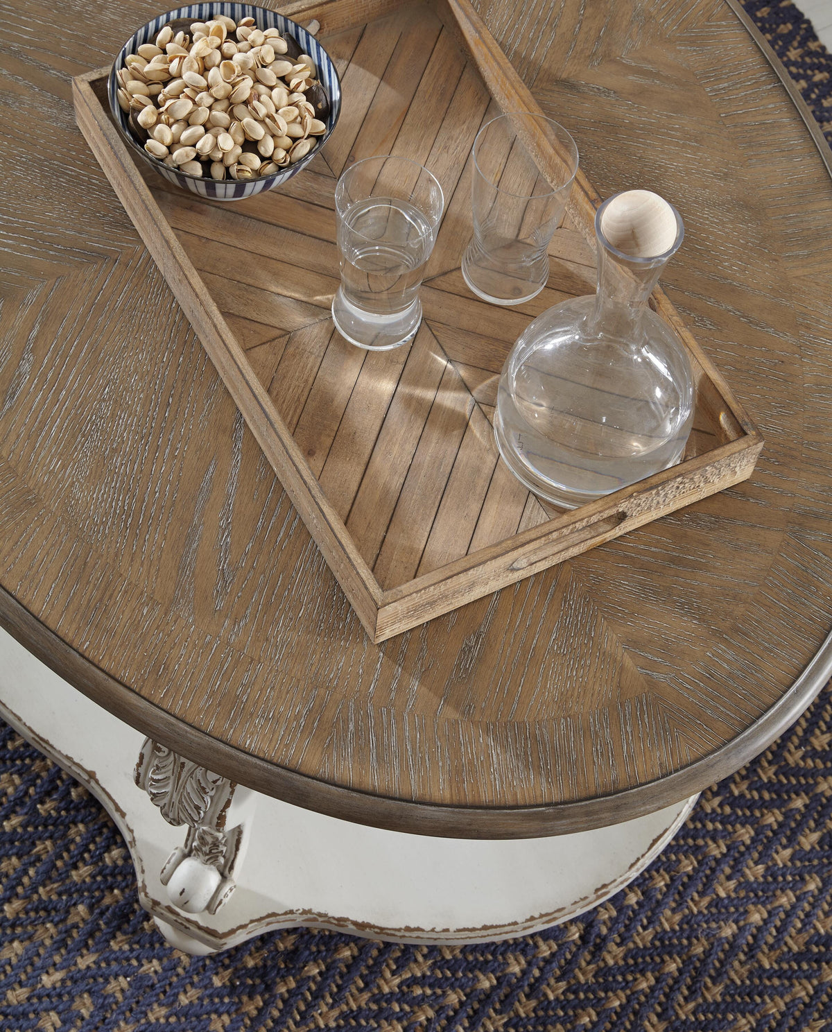 Realyn Coffee Table with 1 End Table