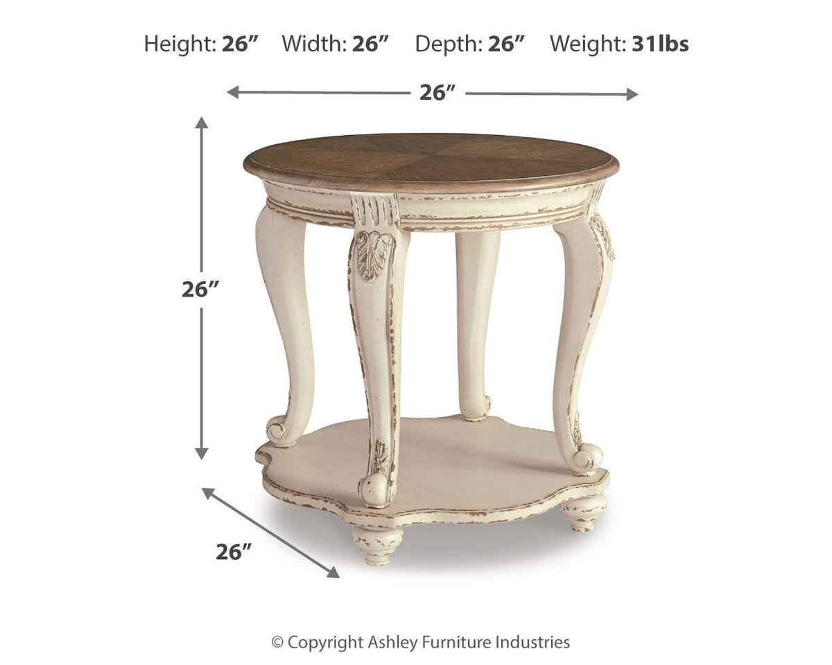 Realyn Coffee Table with 1 End Table