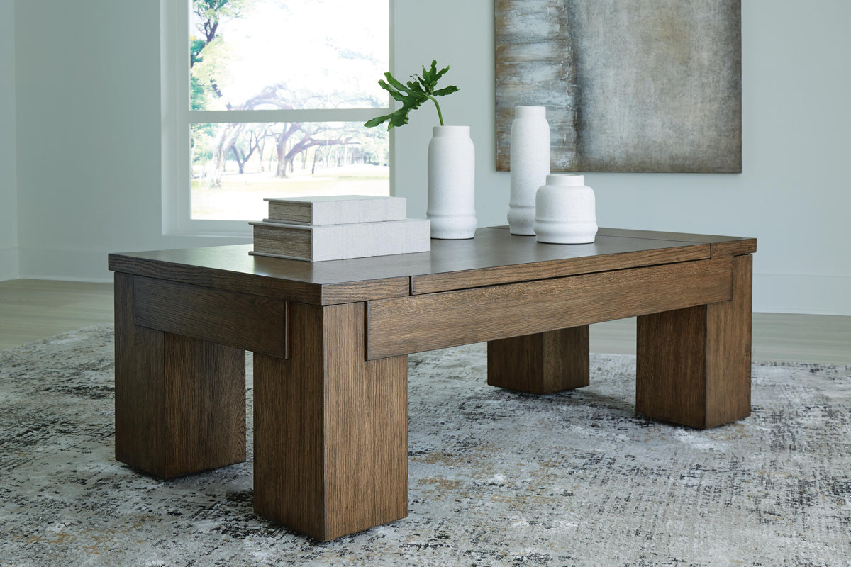 Rosswain Lift-top Coffee Table and 2 End Tables