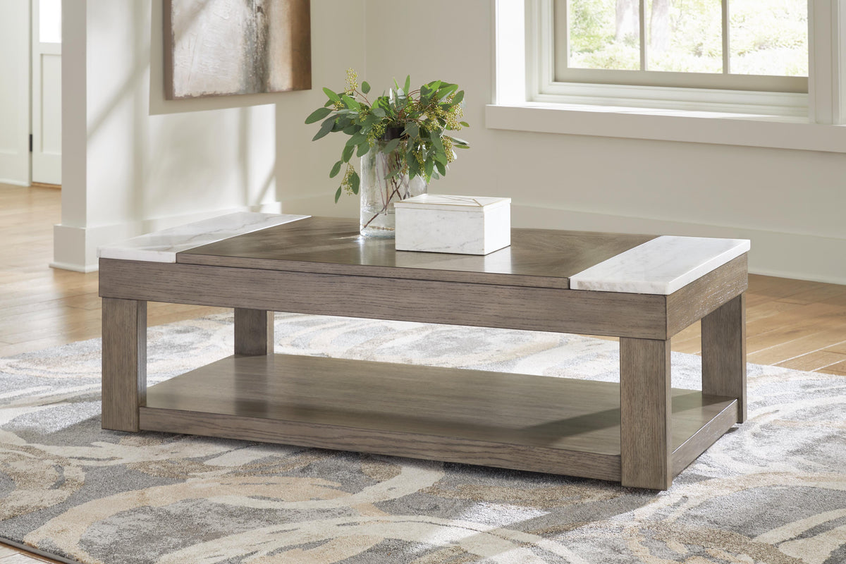 Loyaska Lift-top Coffee Table and 2 End Tables
