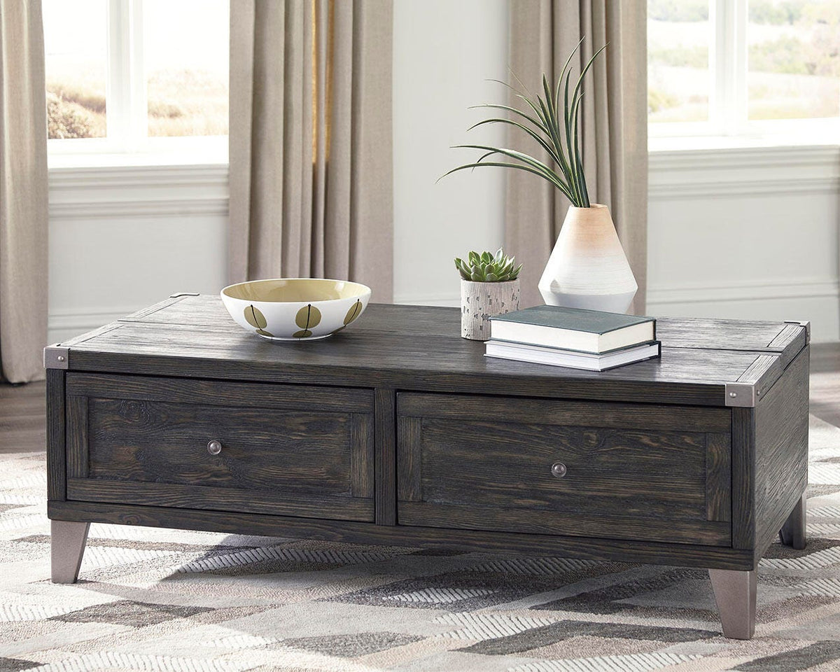 Todoe Coffee Table with 2 End Tables