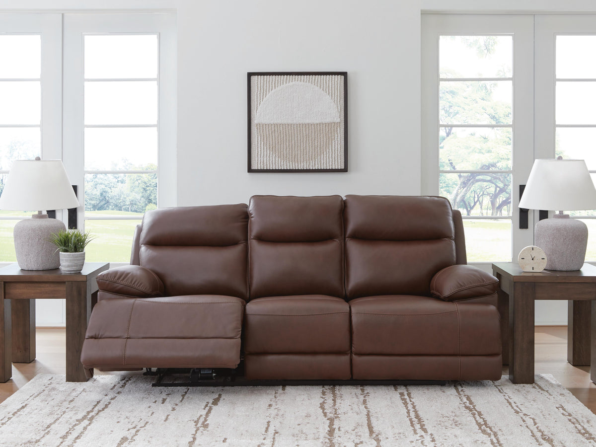 VonRyan PWR REC Sofa with ADJ Headrest Leather