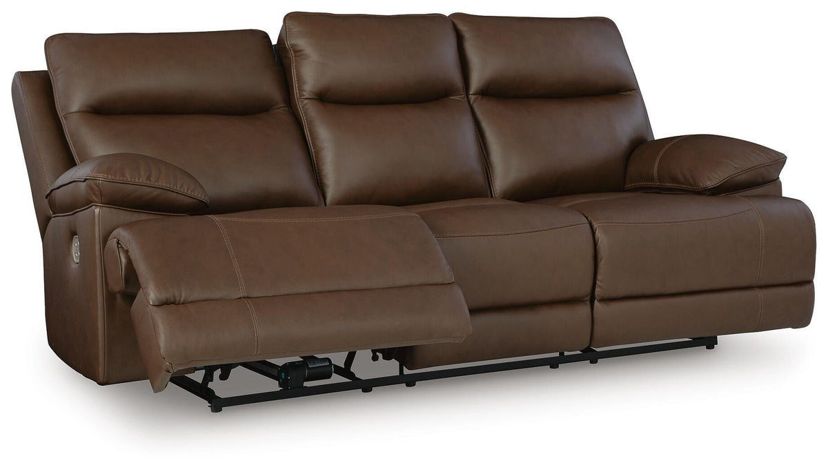 VonRyan PWR REC Sofa with ADJ Headrest Leather