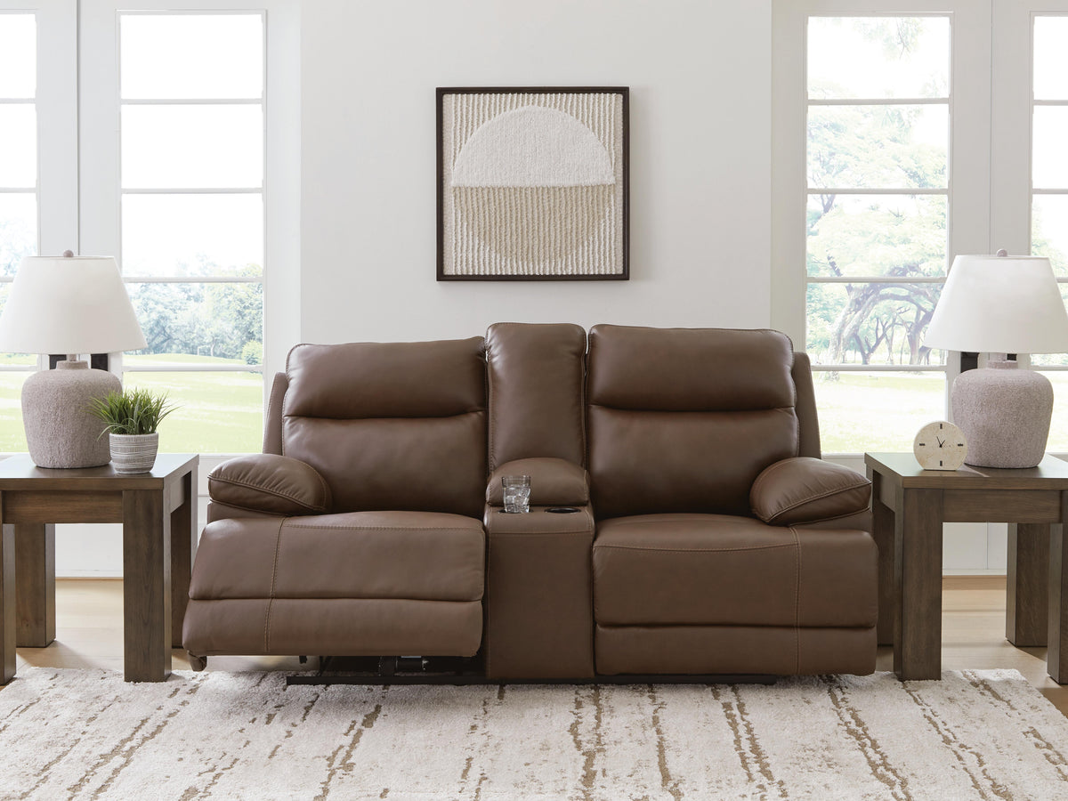 VonRyan PWR REC Loveseat/CON/ADJ HDRST Leather