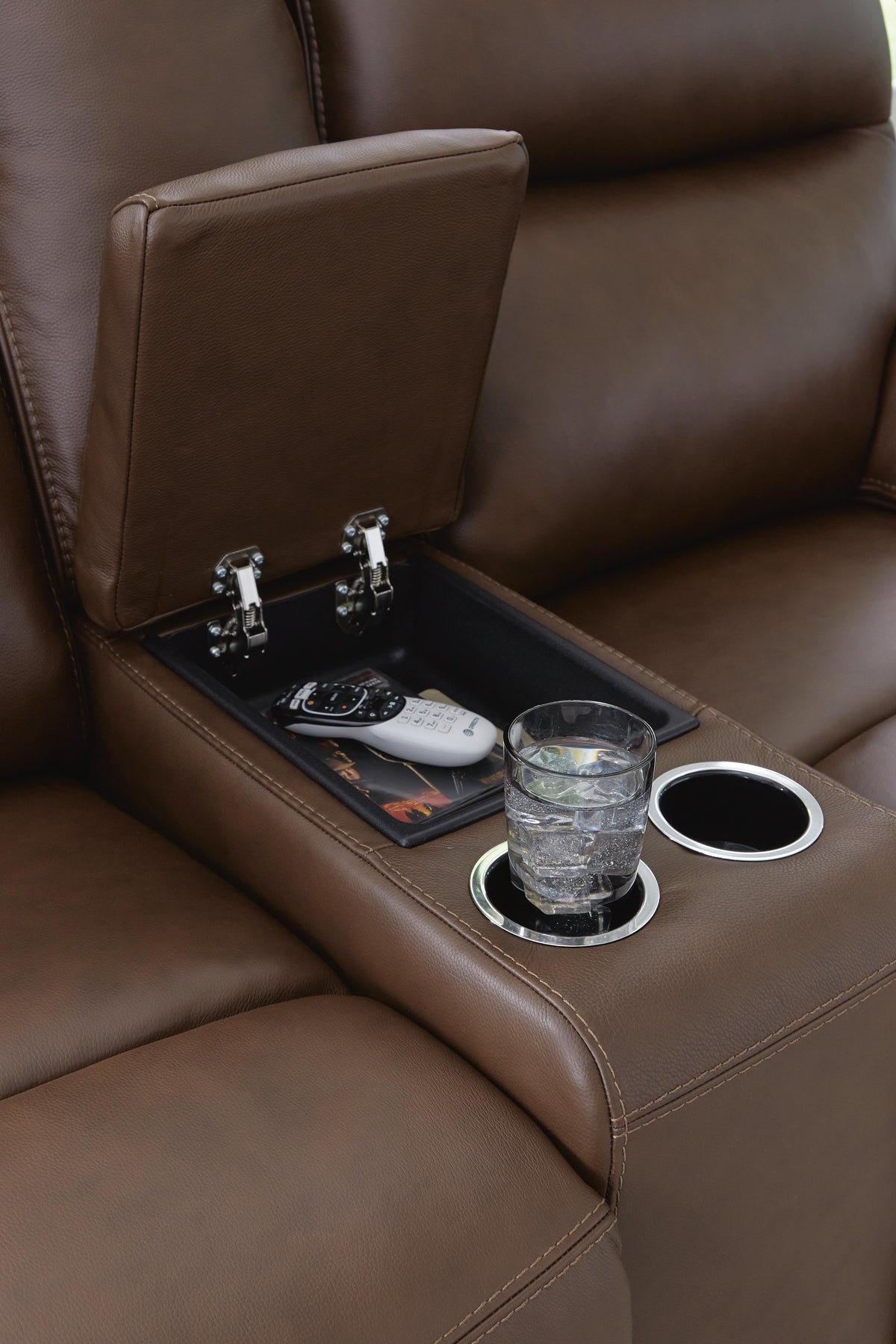 VonRyan PWR REC Loveseat/CON/ADJ HDRST Leather
