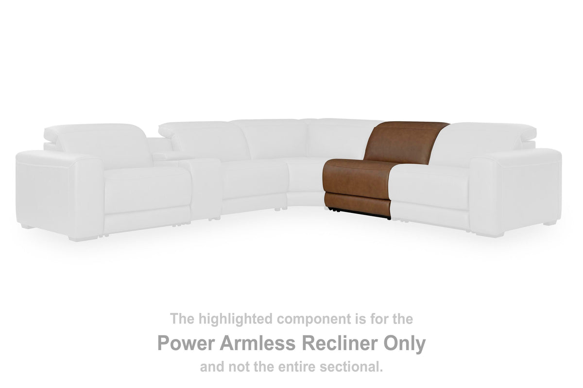 Magic Man PWR Armless REC w/ADJ Headrest Leather